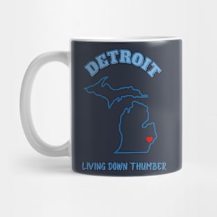 Detroit Down Thumber Mug